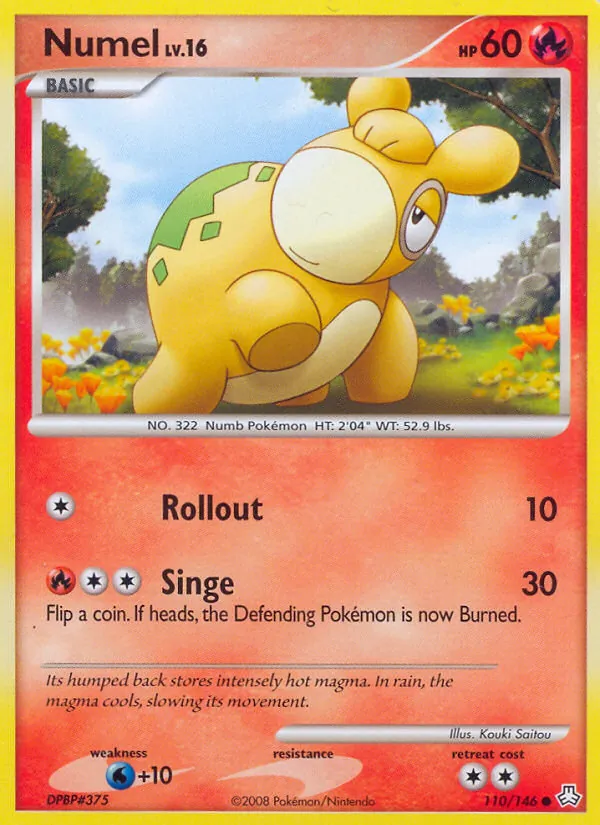 Numel — Legends Awakened #110 (Pokémon TCG card)