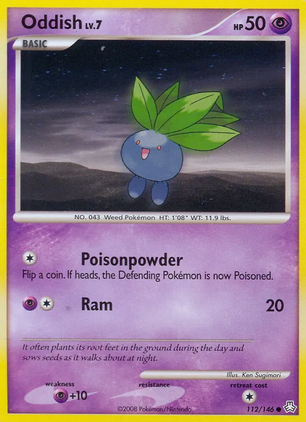 Oddish — Legends Awakened #112 (Pokémon TCG card)