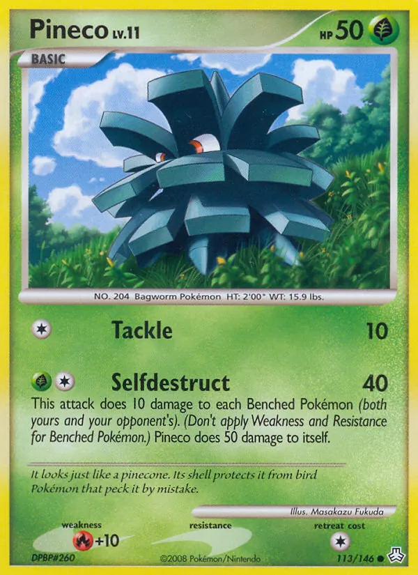 Pineco — Legends Awakened #113 (Pokémon TCG card)