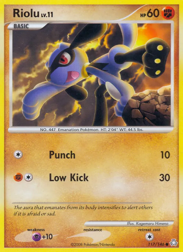 Riolu — Legends Awakened #117 (Pokémon TCG card)