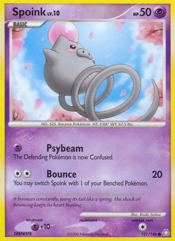 Spoink — Legends Awakened #121 (Pokémon TCG card)