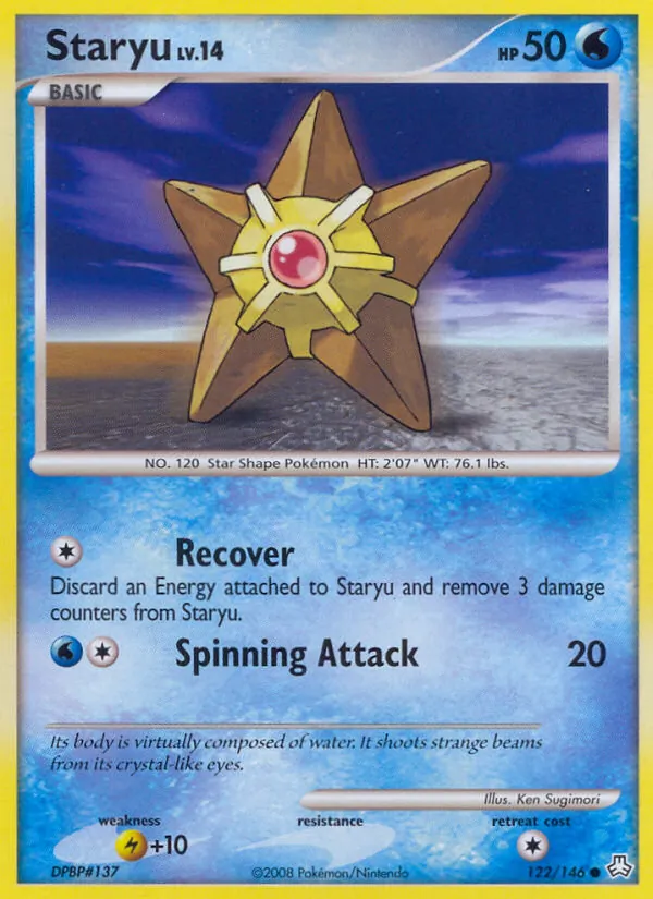 Staryu — Legends Awakened #122 (Pokémon TCG card)