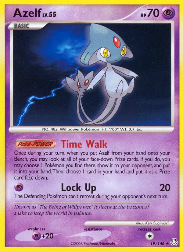 Azelf — Legends Awakened #19 (Pokémon TCG card)