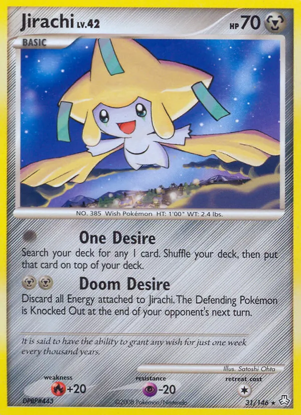 Jirachi — Legends Awakened #31 (Pokémon TCG card)