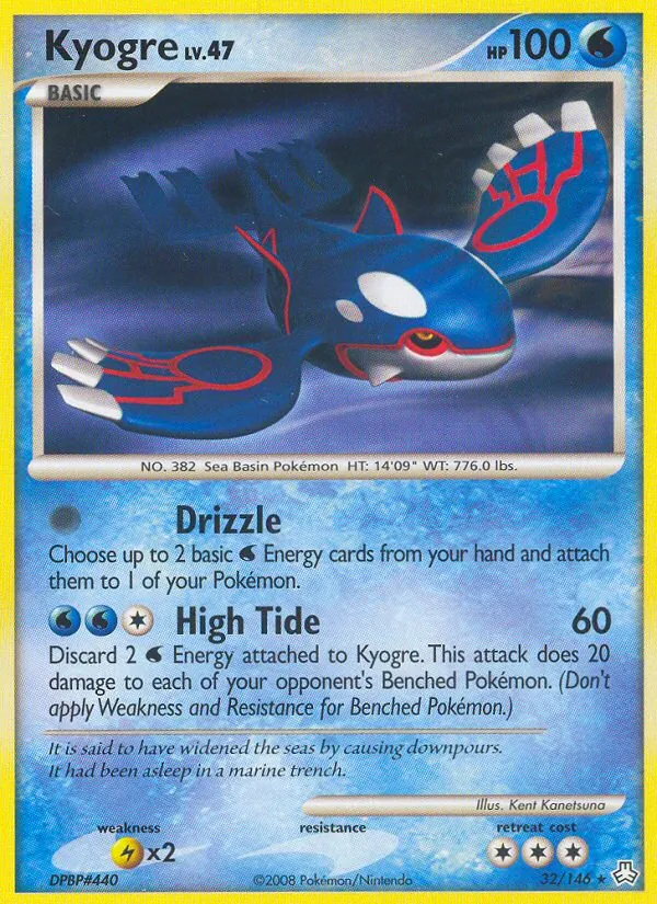 Kyogre — Legends Awakened #32 (Pokémon TCG card)