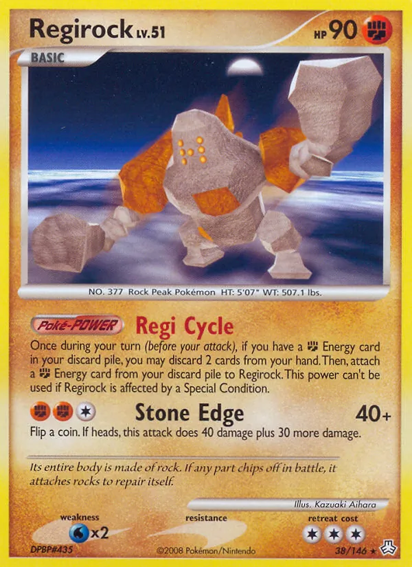 Regirock — Legends Awakened #38 (Pokémon TCG card)