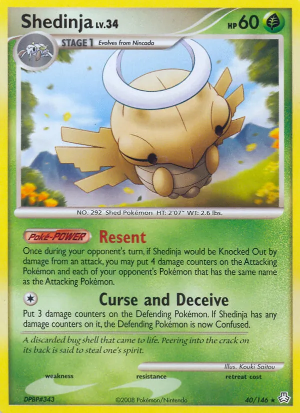 Shedinja — Legends Awakened #40 (Pokémon TCG card)