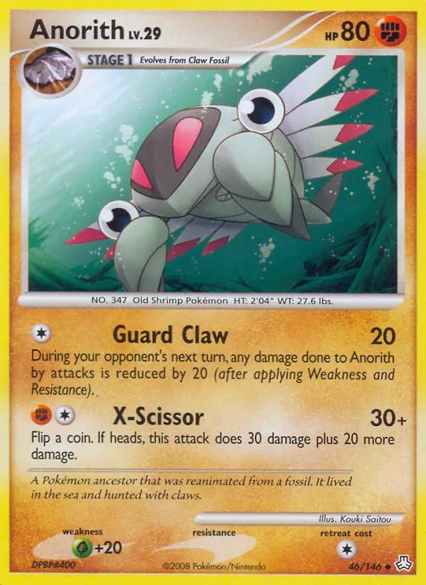 Anorith — Legends Awakened #46 (Pokémon TCG card)