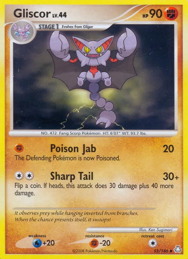 Gliscor — Legends Awakened #55 (Pokémon TCG card)