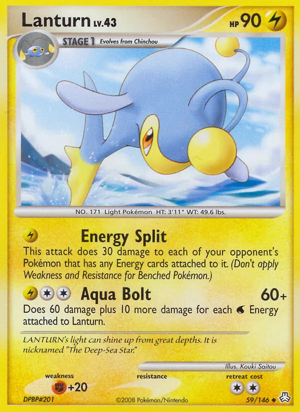 Lanturn — Legends Awakened #59 (Pokémon TCG card)