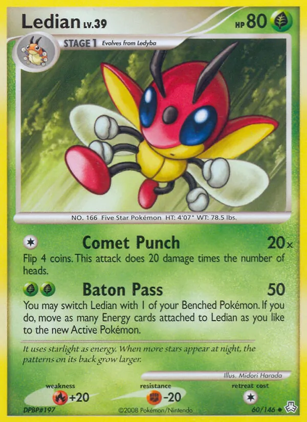 Ledian — Legends Awakened #60 (Pokémon TCG card)