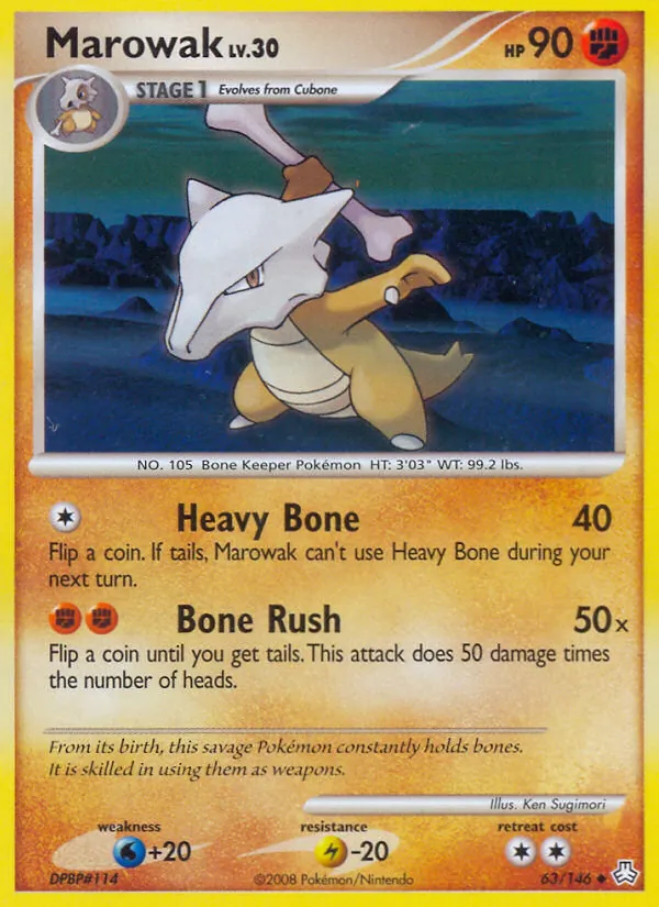 Marowak — Legends Awakened #63 (Pokémon TCG card)