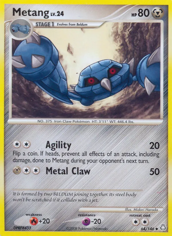 Metang — Legends Awakened #64 (Pokémon TCG card)