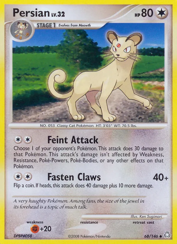 Persian — Legends Awakened #68 (Pokémon TCG card)
