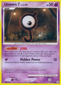 Unown J (Legends Awakened #76)
