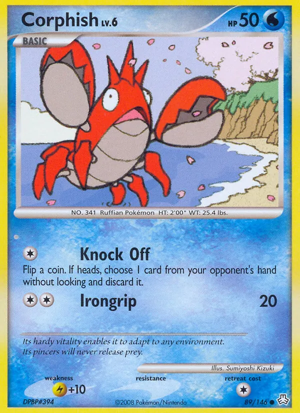Corphish — Legends Awakened #89 (Pokémon TCG card)