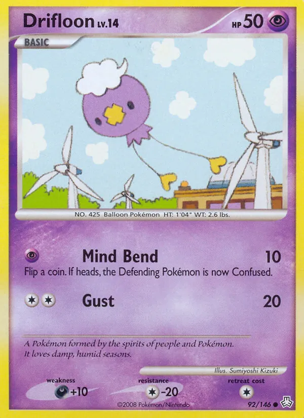 Drifloon — Legends Awakened #92 (Pokémon TCG card)