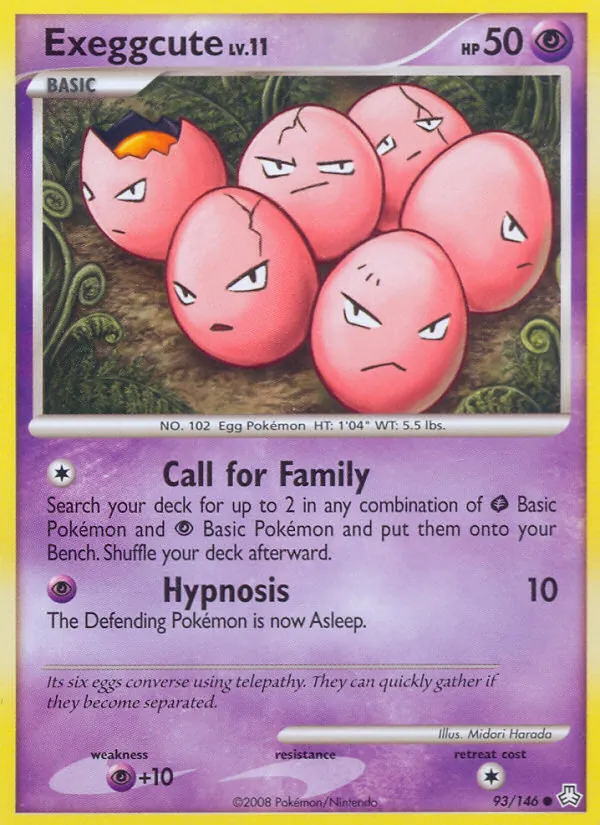 Exeggcute — Legends Awakened #93 (Pokémon TCG card)