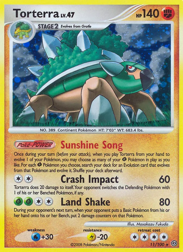Torterra — Stormfront #11 (Pokémon TCG card)