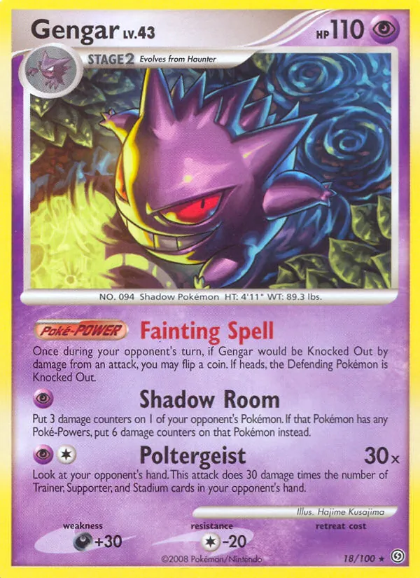 Gengar — Stormfront #18 (Pokémon TCG card)