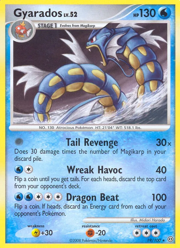 Gyarados — Stormfront #19 (Pokémon TCG card)