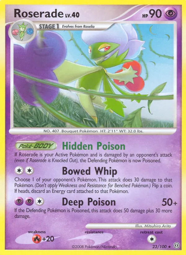 Roserade — Stormfront #23 (Pokémon TCG card)