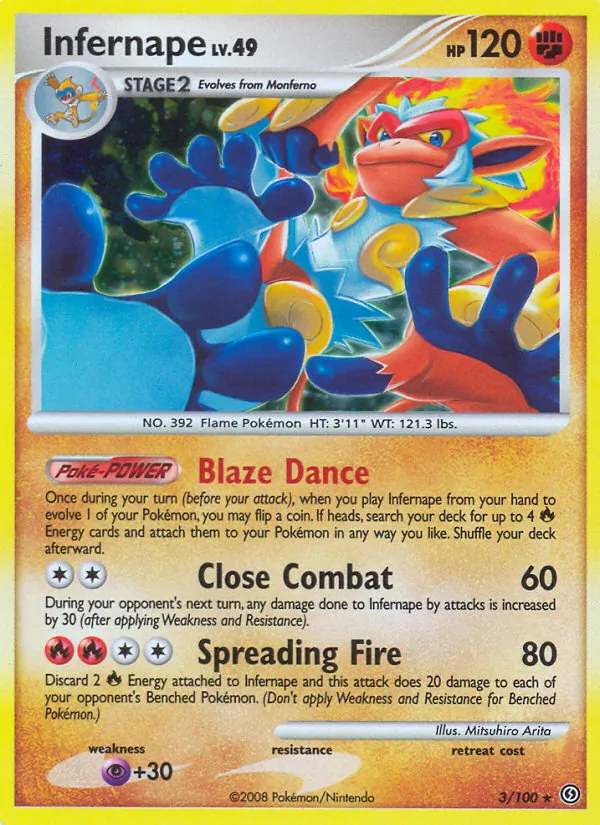 Infernape — Stormfront #3 (Pokémon TCG card)