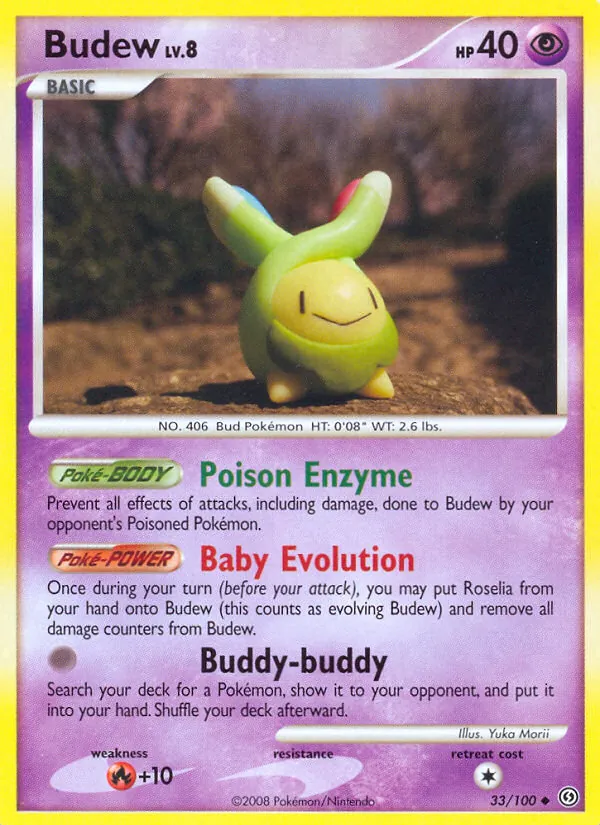 Budew — Stormfront #33 (Pokémon TCG card)