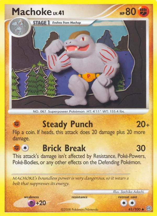 Machoke — Stormfront #41 (Pokémon TCG card)