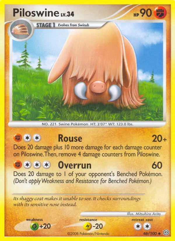 Piloswine — Stormfront #46 (Pokémon TCG card)