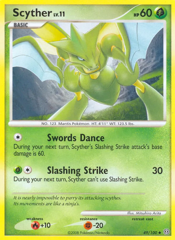 Scyther — Stormfront #49 (Pokémon TCG card)