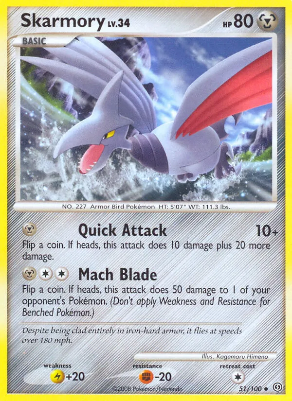 Skarmory — Stormfront #51 (Pokémon TCG card)