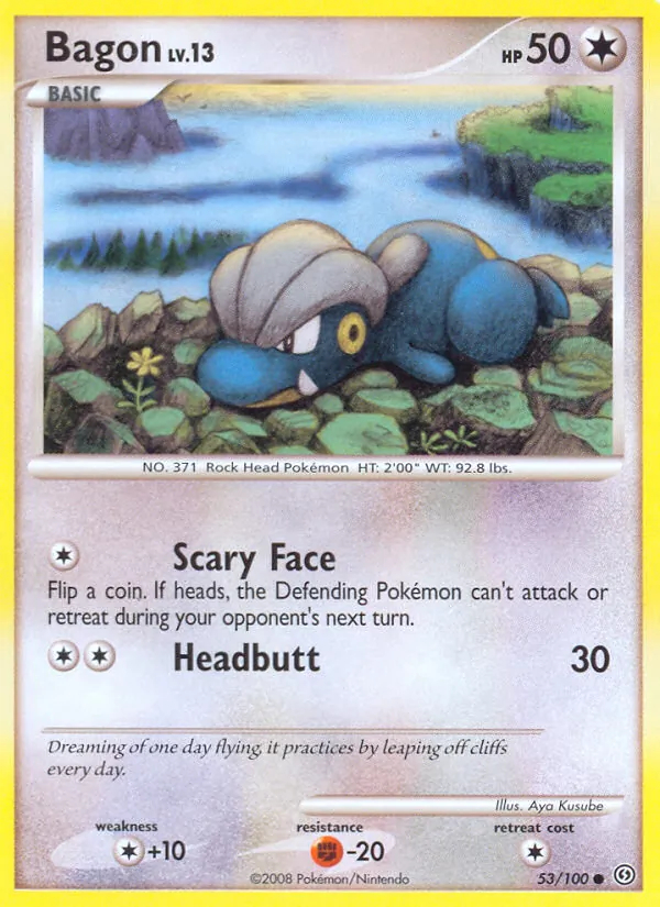 Bagon — Stormfront #53 (Pokémon TCG card)