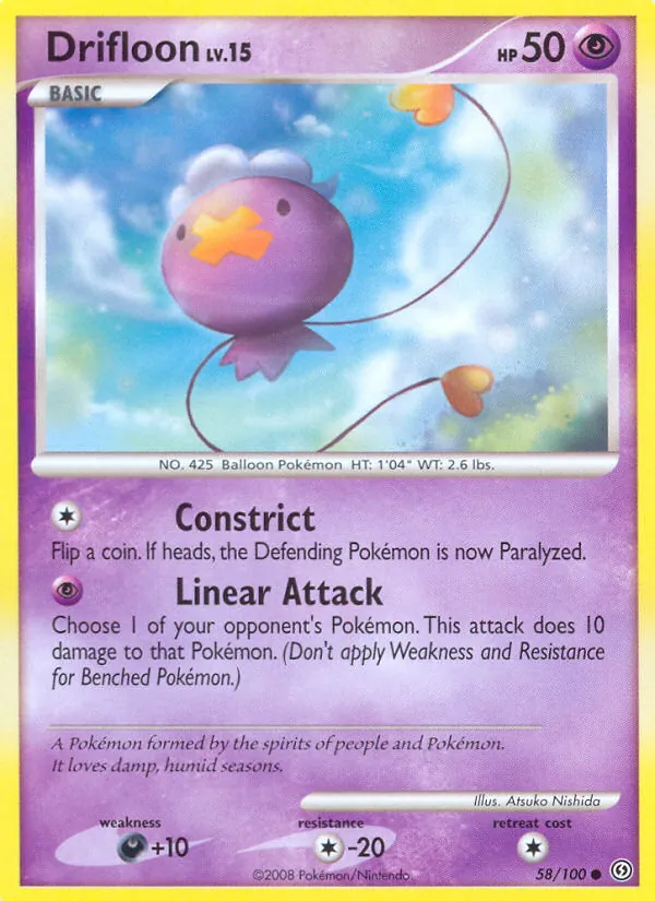 Drifloon — Stormfront #58 (Pokémon TCG card)
