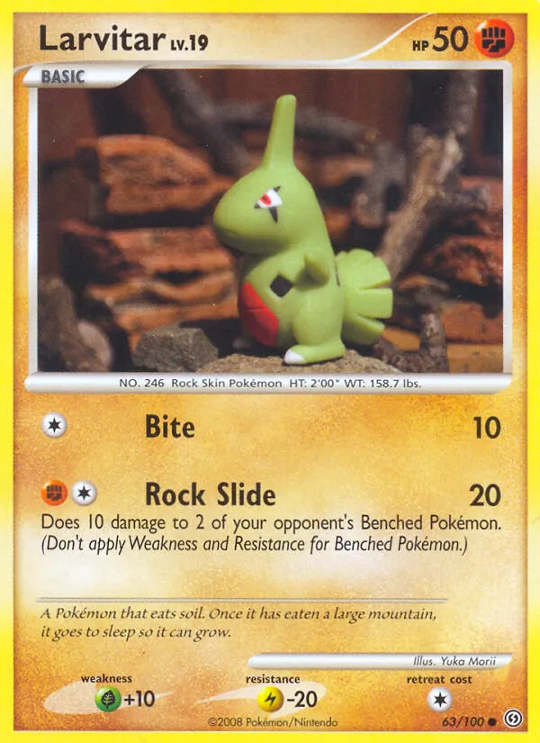 Larvitar — Stormfront #63 (Pokémon TCG card)