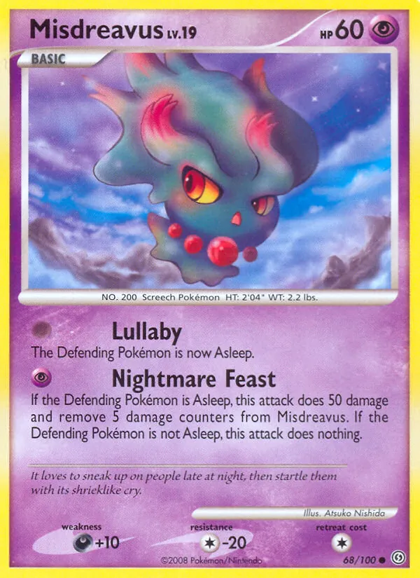 Misdreavus — Stormfront #68 (Pokémon TCG card)