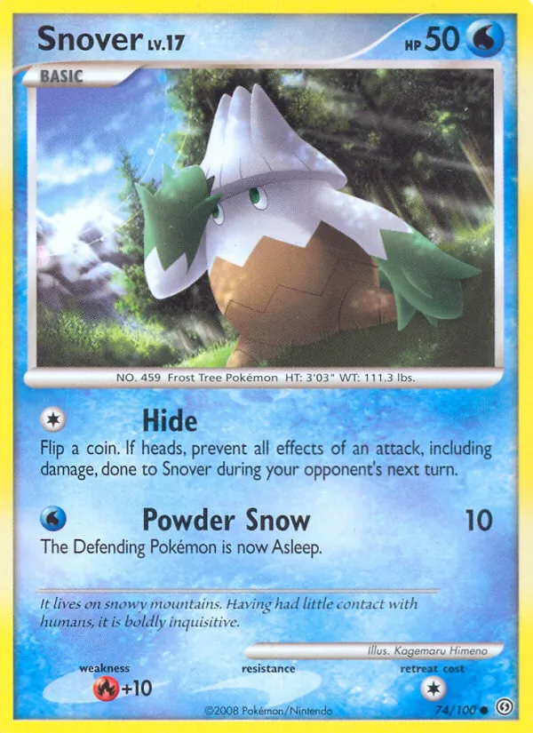 Snover — Stormfront #74 (Pokémon TCG card)
