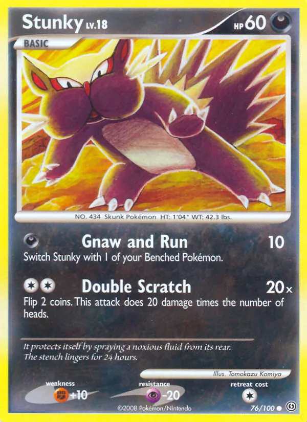 Stunky — Stormfront #76 (Pokémon TCG card)