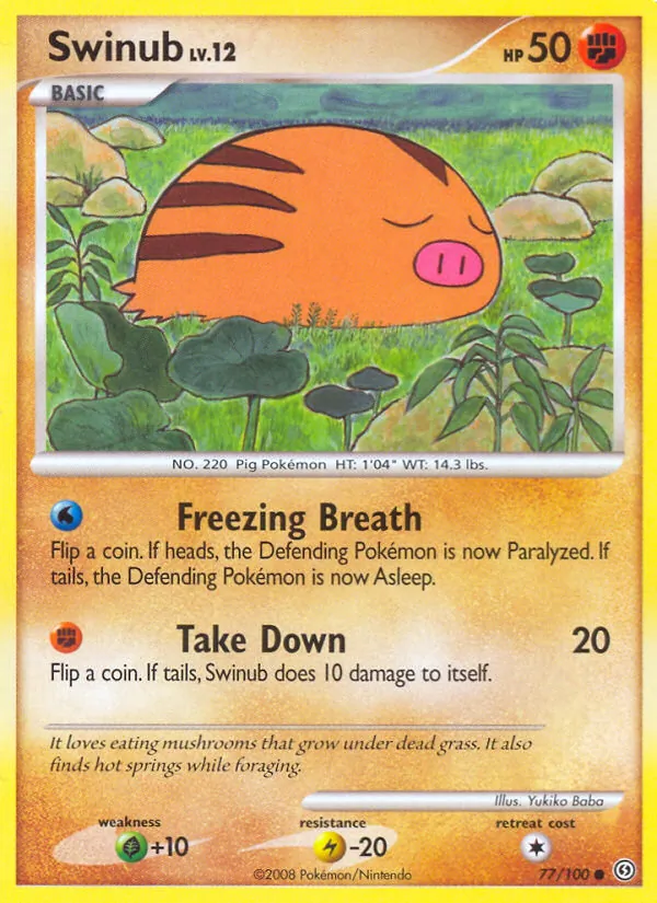 Swinub — Stormfront #77 (Pokémon TCG card)