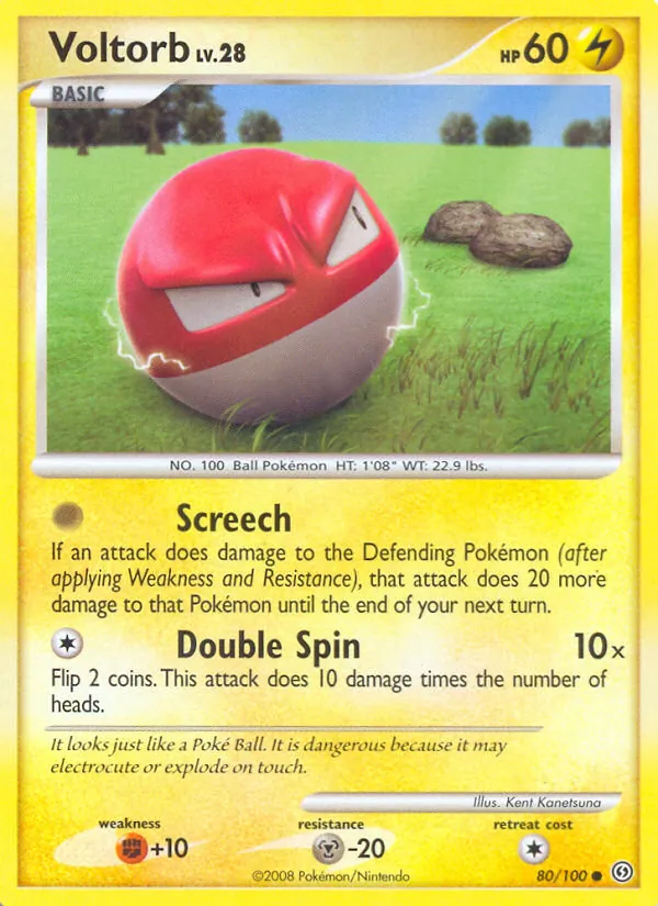 Voltorb — Stormfront #80 (Pokémon TCG card)