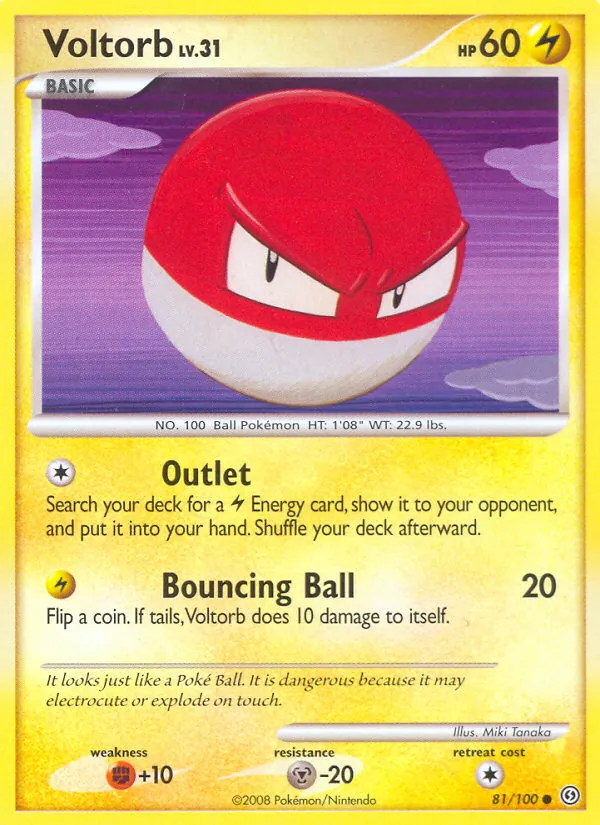 Voltorb — Stormfront #81 (Pokémon TCG card)