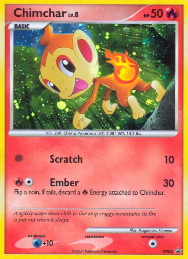 Chimchar — DP Black Star Promos #DP02 (Pokémon TCG card)