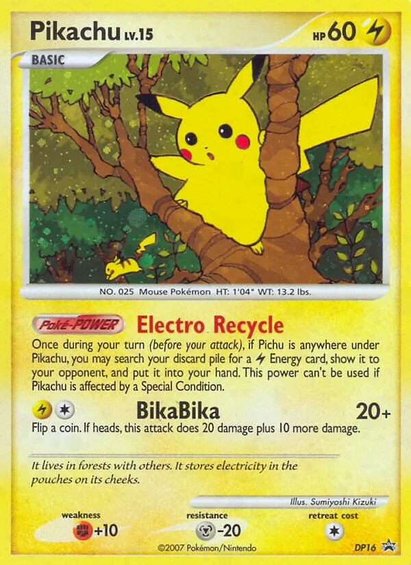 Pikachu — DP Black Star Promos #DP16 (Pokémon TCG card)