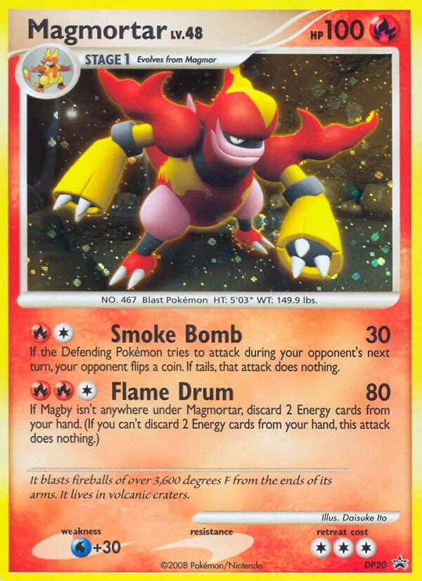 Magmortar — DP Black Star Promos #DP20 (Pokémon TCG card)