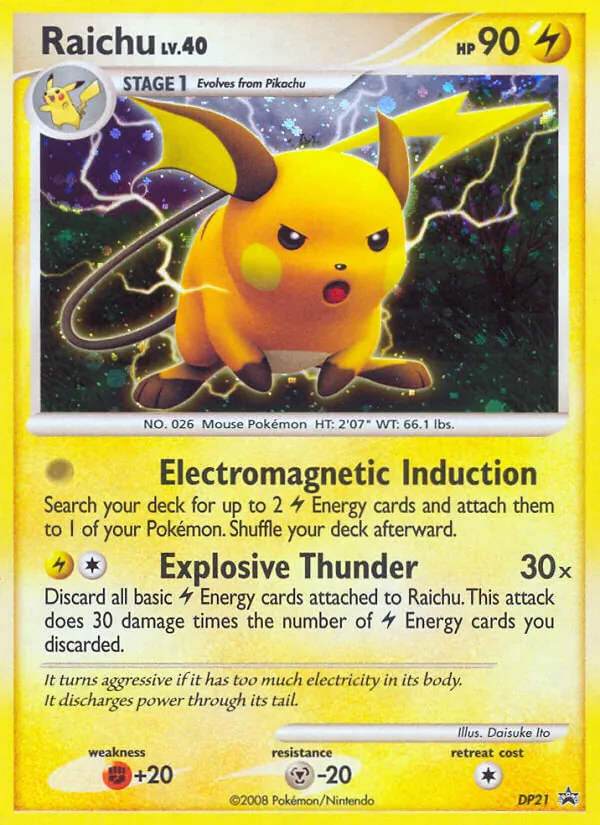 Raichu — DP Black Star Promos #DP21 (Pokémon TCG card)