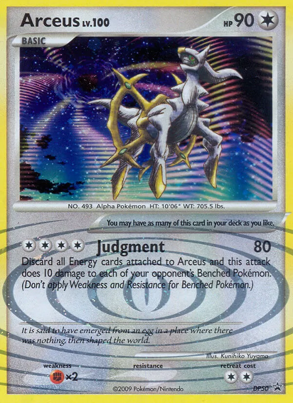 Arceus — DP Black Star Promos #DP50 (Pokémon TCG card)