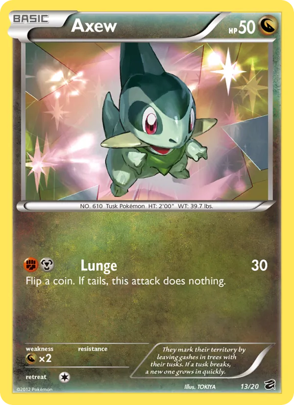 Axew — Dragon Vault #13 (Pokémon TCG card)