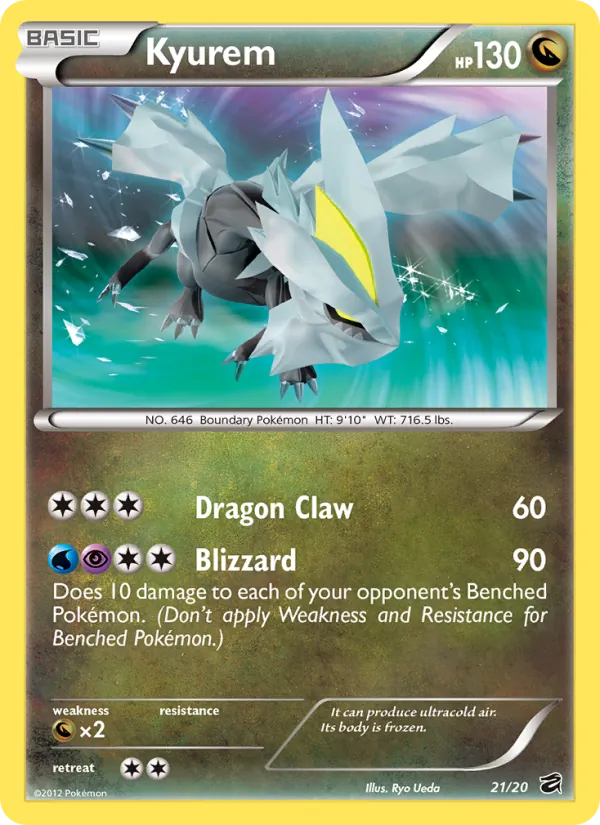 Kyurem — Dragon Vault #21 (Pokémon TCG card)