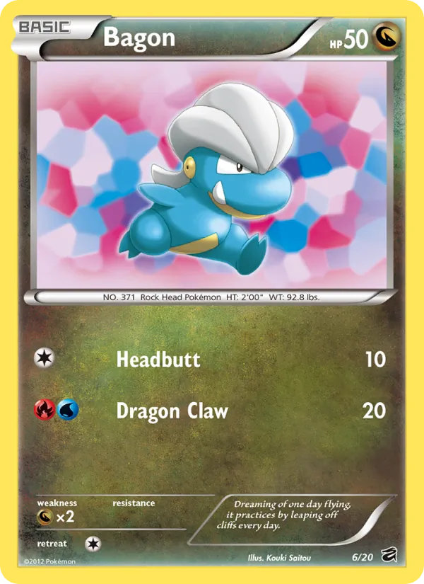 Bagon — Dragon Vault #6 (Pokémon TCG card)