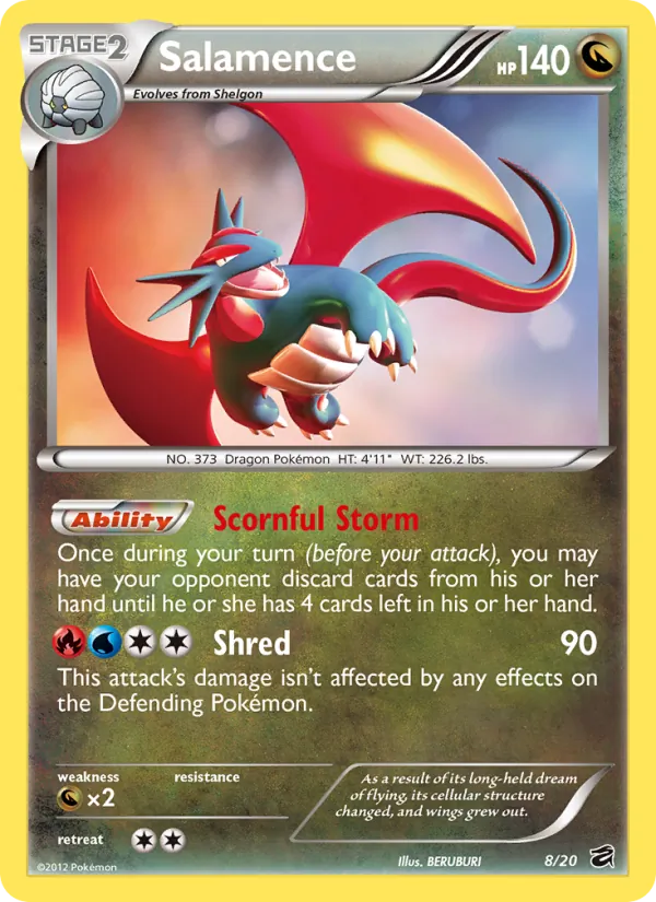 Salamence — Dragon Vault #8 (Pokémon TCG card)